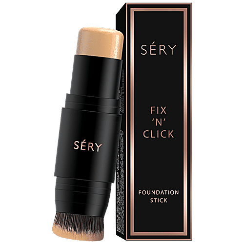 Sery Fix 'N' Click Foundation Stick - Buildable Coverage, Instant Hydrating, Lightweight, 7.5 g F2 Natural 
