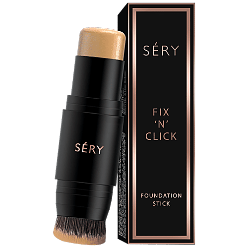 Sery Fix 'N' Click Foundation Stick - Buildable Coverage, Instant Hydrating, Lightweight, 7.5 g F3 Sand 