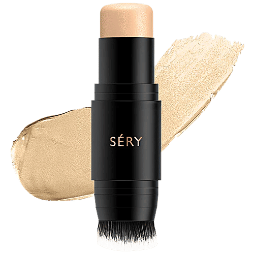 Sery Flash Lite Highlighter Stick - With In-Built Applicator, Long Wear, Creamy, Lightweight, 7.5 g H2 Sunbeam 