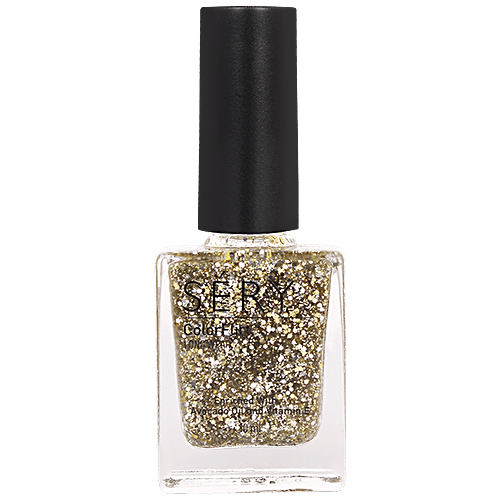 Buy SERY Color Flirt Nail Paint Glitter High Glossy Shine, Chip