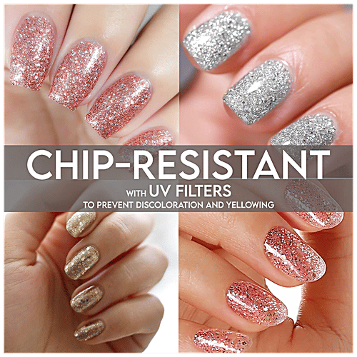 Buy SERY Color Flirt Nail Paint Glitter High Glossy Shine, Chip Resistant & LongLasting