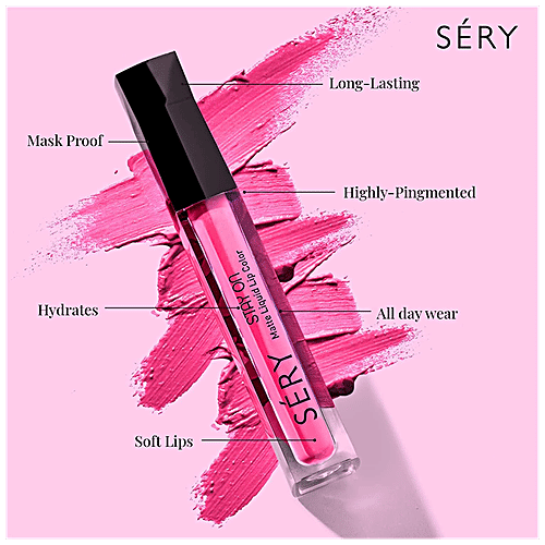 Sery Stay On Matte Liquid Lipstick - Smudge Proof, Non-Sticky, Wander Lust, 5 ml Nude LSO-06 