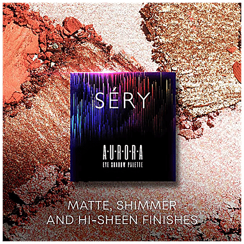 Sery Aurora Eye Shadow Palette - 9 In 1 Matt, Hi-Sheen & Shimmer Shades, Ultra Pigmented, 9.9 g Beyond Beauty EPS-2 