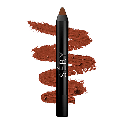Sery Soft Matte Lip Crayon - Creamy, Long-Lasting, Lightweight, Transfer-Proof, 2.4 g Always Brown 