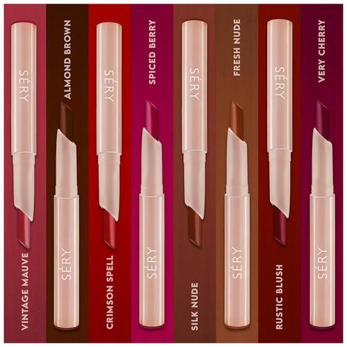 SERY Stay On Matte Crayon Lipstick - Highly Pigmented, Non-Drying, Long-Lasting, Smudgeproof, 2 g Vintage Mauve 