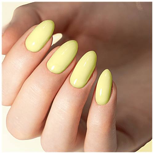 Sery Color Flirt Nail Paint - Glossy, Quick Dry, Chip Resistant & Long-Lasting, 10 ml Lemonade 