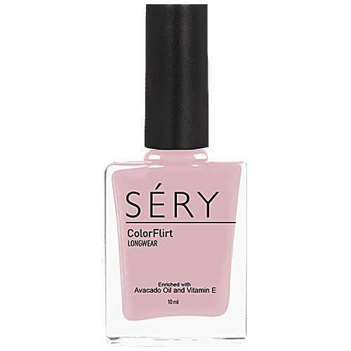 Sery Color Flirt Nail Paint - Glossy, Quick Dry, Chip Resistant & Long-Lasting, 10 ml Marshmellow 