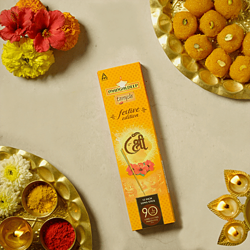 Buy Mangaldeep Festive Edition Flora Agarbatti, 90 Minutes Long