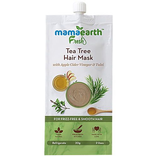 Buy Mamaearth Fresh Tea Tree Hair Mask With Apple Cider Vinegar