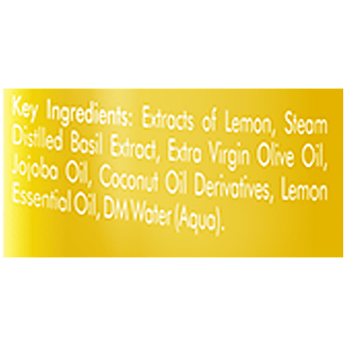 Vaadi Herbals Refreshing Lemon & Basil Shower Gel - Detoxifies Skin, Controls Oil, 300 ml  