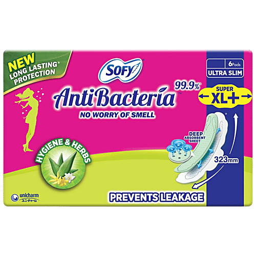 Buy Sofy AntiBacteria Sanitary Pads Hygiene & Herbs, Ultra Slim