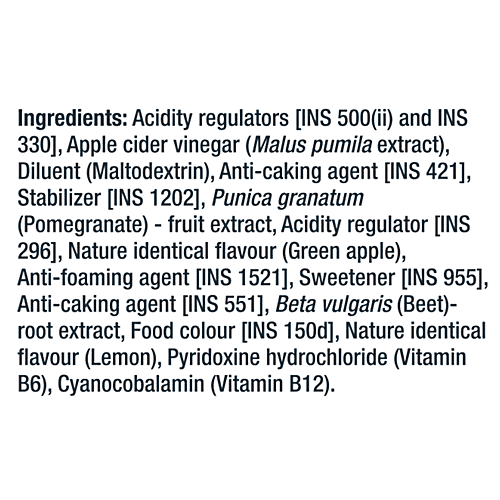 Fast&Up Apple Cider Vinegar Tablets For Weight Loss & Detox, Green Apple, 15 pcs  With Mother + Vit. B6 + B12, For Weight Loss and Detox, Unfiltered, Helps Improve Gut Health, Helps Reduce Bloating