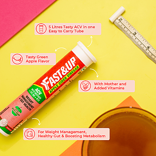 Buy Fast&Up Apple Cider Vinegar Effervescent Tablets With Mother