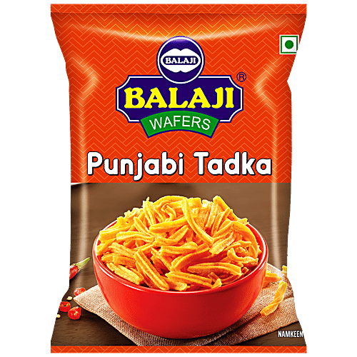 Balaji Punjabi Tadka - Authentic Taste, Spicy & Crunchy, 45 g Pouch 
