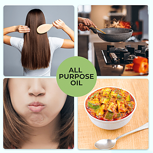 Buy Anveshan Wood Cold Pressed Black Sesame/Gingelly Cooking Oil Online