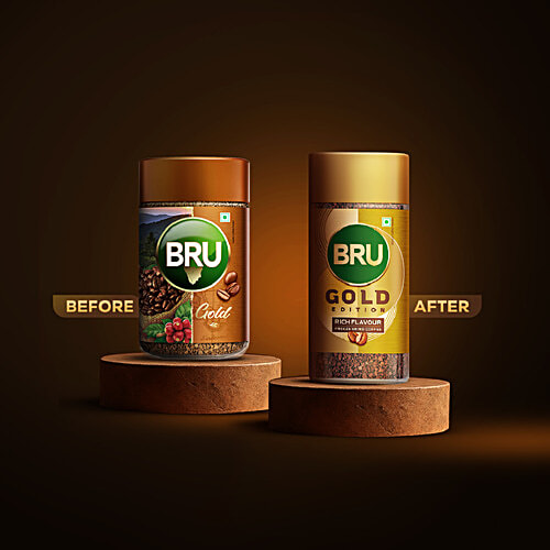 BRU Gold Instant Coffee Powder, 100 g  
