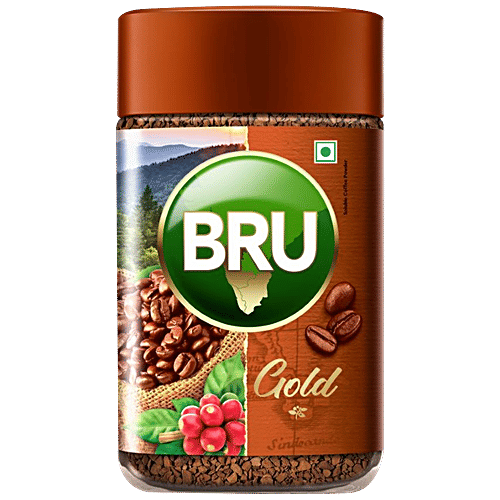 Buy BRU Gold Premium Freeze Dried Coffee 100 Pure, Strong, Intense