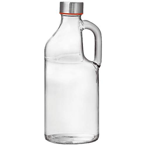 Buy White Gold Glass Bottle With Handle Leak Proof, Dishwasher Safe Online at Best Price of Rs