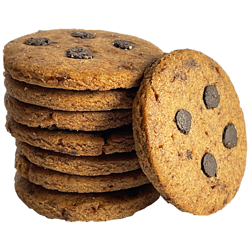 WOW MOM FOODS Millet Choco Chips Cookies - Rich, Crispy, No Added Preservatives, 150 g