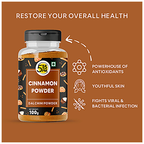 5:15PM Cinnamon Powder - Dalchini Powder For Weight Loss, Pure & Natural, 100 g