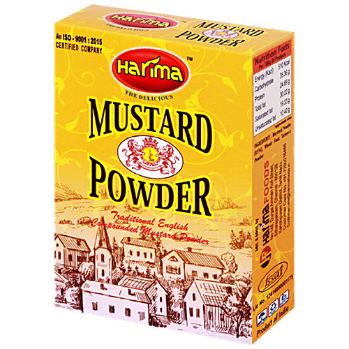 HARIMA  Mustard Powder - Used For Preparing Sauces, Egg Dishes, Pickles & Curries, 50 g Box 