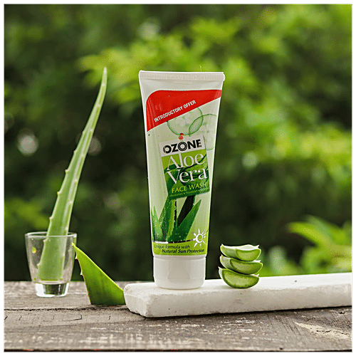 Buy Ozone Aloe Vera Face Wash With Natural Sun Protection