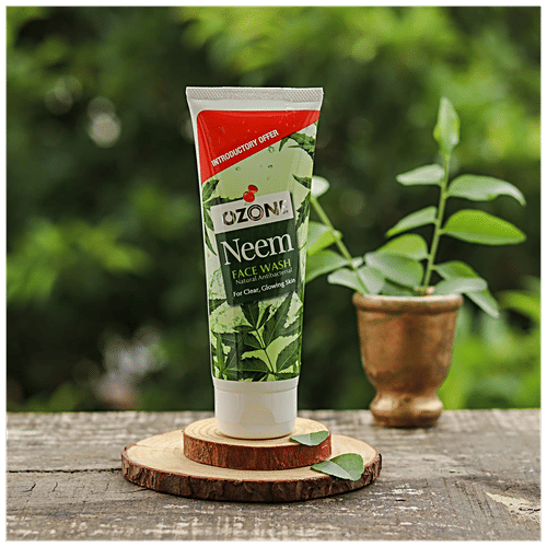 Buy Ozone Neem Face Wash Natural, AntiBacterial, For Clear & Glowing