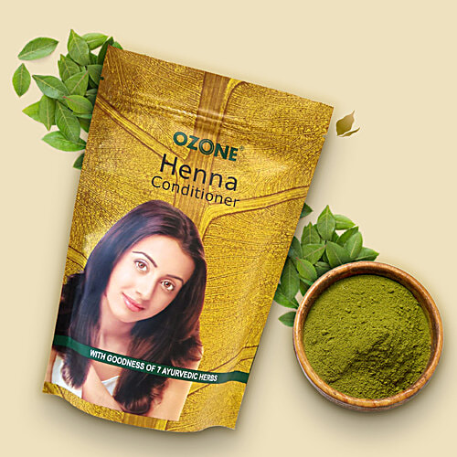 Ozone Henna Conditioner - Goodness Of Ayurvedic Herbs, Provides Natural Hair Colour, 200 g  