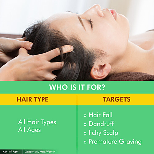 OZONE Signature Bhringaraja Taila - Ayurvedic Hair Serum, Repairs Dry & Damaged Hair, 100 ml  