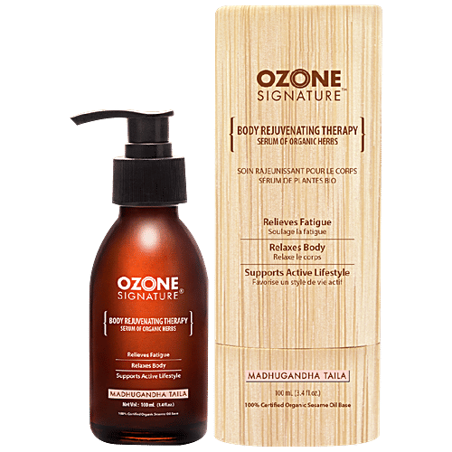 OZONE Signature Madhugandha Taila - Ayurvedic Body Massage Oil, Relieves Fatigue, Relaxes Body, 100 ml