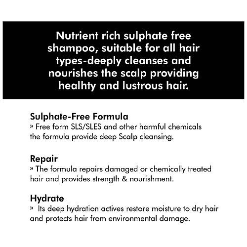 OZONE Signature Classic Hair Cleanser - Nourishes Scalp, Repairs Damaged Hair, Sulphate Free, 200 ml