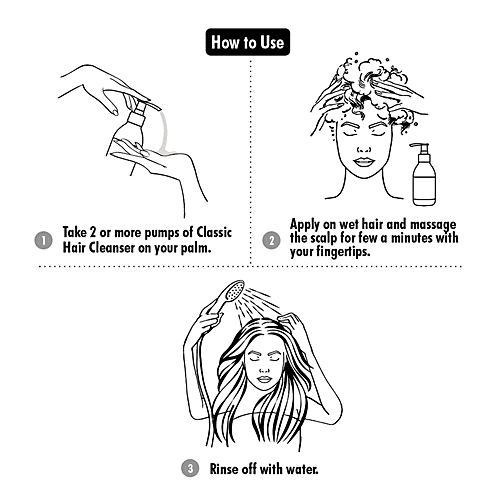 OZONE Signature Classic Hair Cleanser - Nourishes Scalp, Repairs Damaged Hair, Sulphate Free, 200 ml