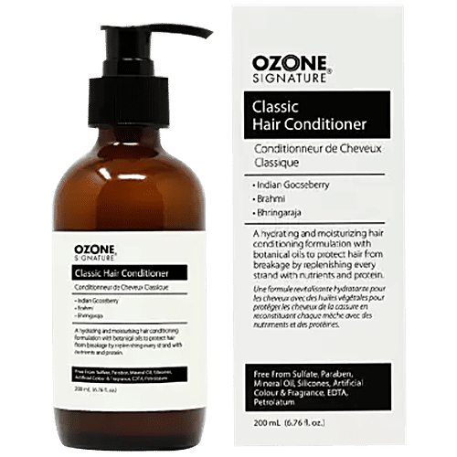 OZONE Signature Classic Hair Conditioner - Hydrates, Protects & Repairs Damaged Hair, No Parabens, 200 ml  