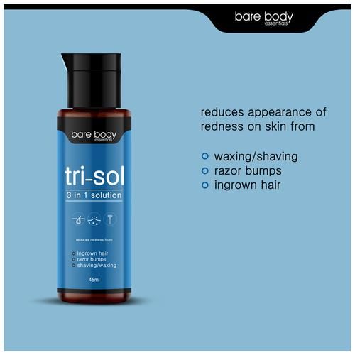 Buy Bare Body Essentials Tri-Sol 3 In 1 Solution - Reduces Redness From  Razor Bumps, Shaving & Waxing Online at Best Price of Rs 550 - bigbasket