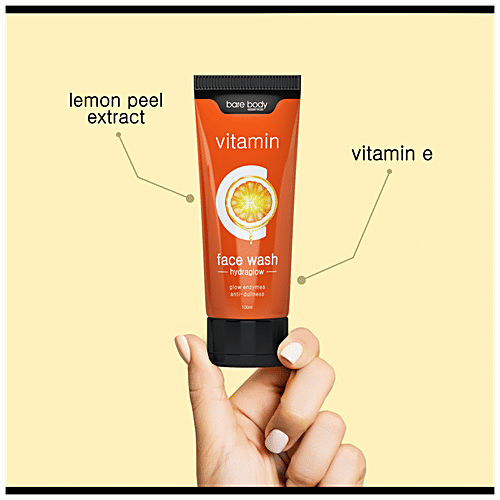 Buy Bare Body Essentials Vitamin C Hydraglow Face Wash With Glow Enzymes, Refreshes Dull Skin