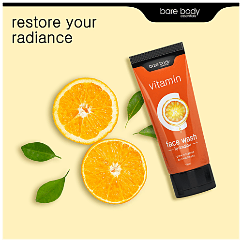 Buy Bare Body Essentials Vitamin C Hydraglow Face Wash With Glow Enzymes, Refreshes Dull Skin