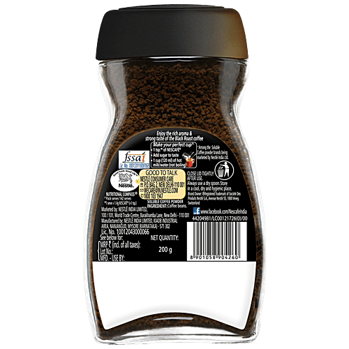 Buy Nescafe Classic Classic Black Roast Instant Coffee Rich, Strong