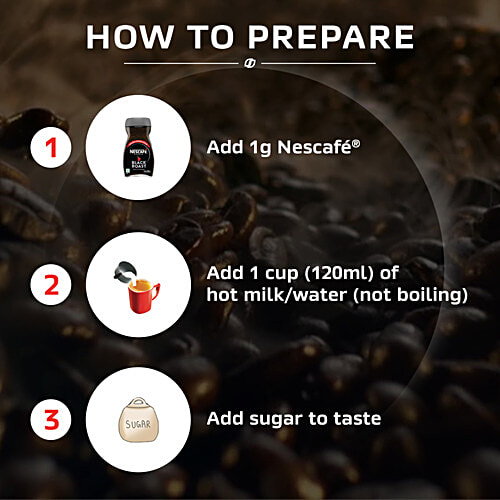 Nescafe Classic Black Roast Instant Coffee - Rich & Strong, 190 g Jar 