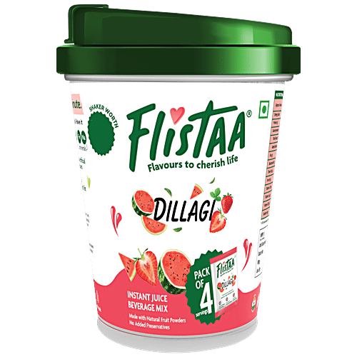 Buy FLISTAA Dillagi Watermelon & Strawberry Juice Mix Powder No Added