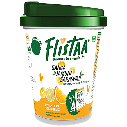 Buy FLISTAA Ganga Jamuna Saraswati Orange Mosambi Pineapple Juice Mix