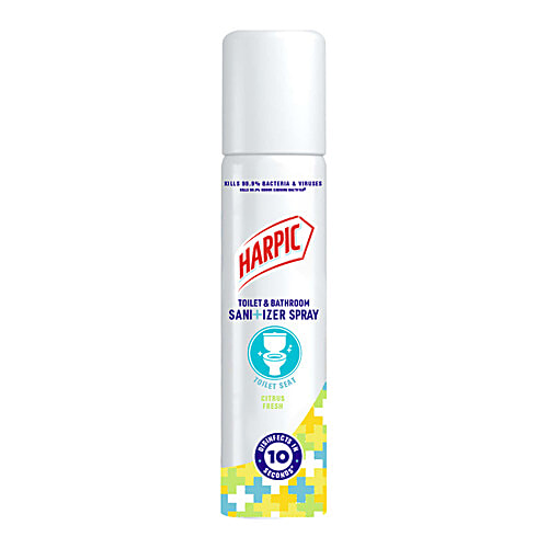 Harpic Toilet & Bathroom Sanitizer Spray - Kills 99.9% Bacteria & Viruses, 50 ml  