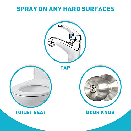 Harpic Toilet & Bathroom Sanitizer Spray - Kills 99.9% Bacteria & Viruses, 50 ml  