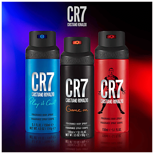Cristiano Ronaldo CR7 Game On Fragrance Body Spray - Long-Lasting Fragrance, 150 ml