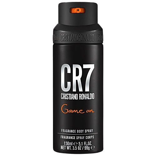 Cristiano Ronaldo CR7 Game On Fragrance Body Spray - Long-Lasting Fragrance, 150 ml