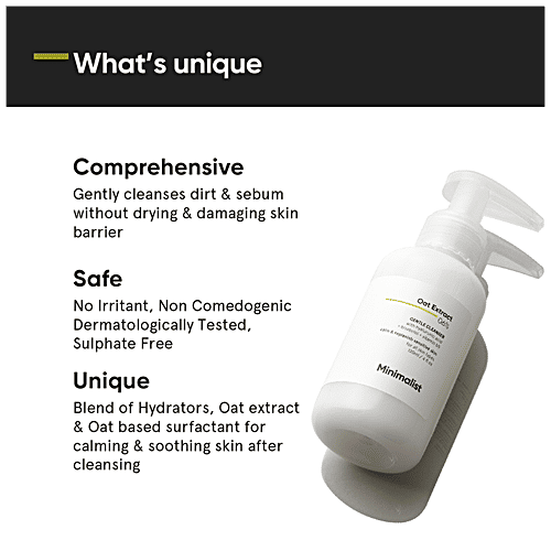 Buy Minimalist 6 Oat Extract Gentle Cleanser With Hyaluronic Acid