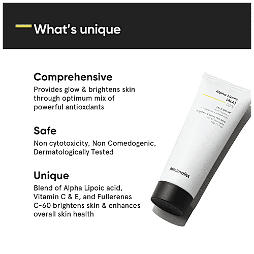 Buy Minimalist 2 Alpha Lipoic ALA Face Cream With Vitamin C