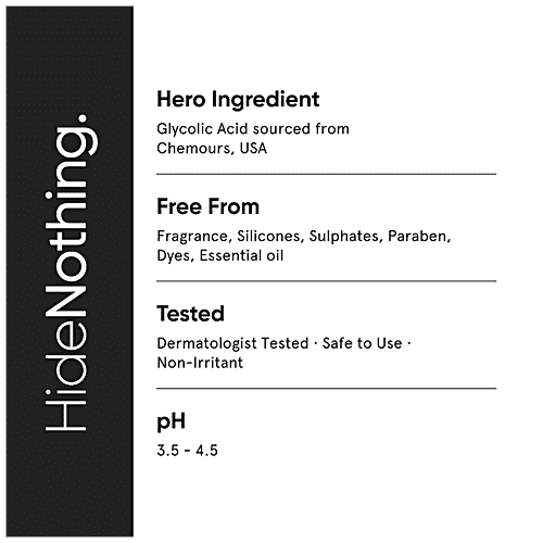 Minimalist 7% Alpha Lipoic & Glycolic Cleanser With Vitamin B5 - Brightens & Smoothens Skin, 50 g  