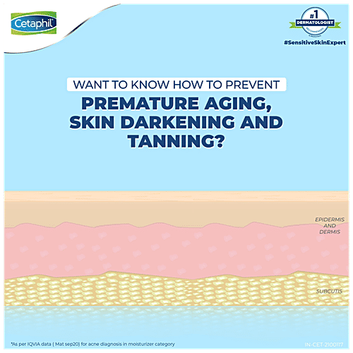 Cetaphil Sun PFf 50+ Light Gel - For Sensitive Skin, Body & Face, Broad Spectrum, High Protection, 50 ml  