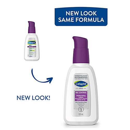 Cetaphil Pro Oil Control Moisturising Lotion - Matte Finish, For Oily & Acne Prone Skin, SPF 30, 120 ml