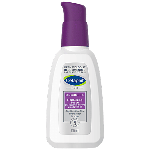 Cetaphil Pro Oil Control Moisturising Lotion - Matte Finish, For Oily & Acne Prone Skin, SPF 30, 120 ml